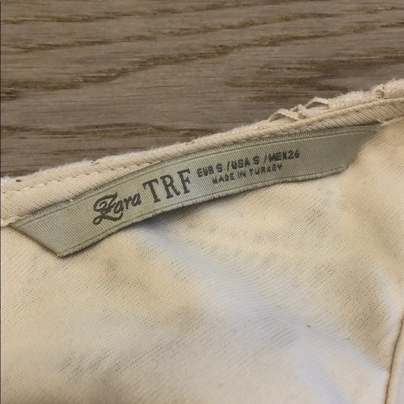 Zara A-Line Sleeveless Lace Dress in Cream sz S - Picture 5 of 6